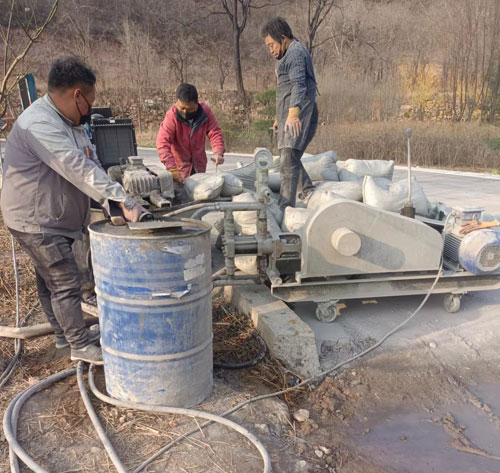 翠峦路面下沉注浆